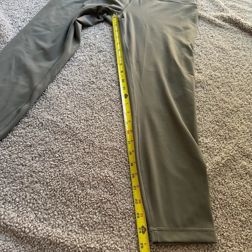 Lululemon Women’s Wunder Train High Rise Tight 25” Olive Green Leggings Size 14 - Picture 7 of 9